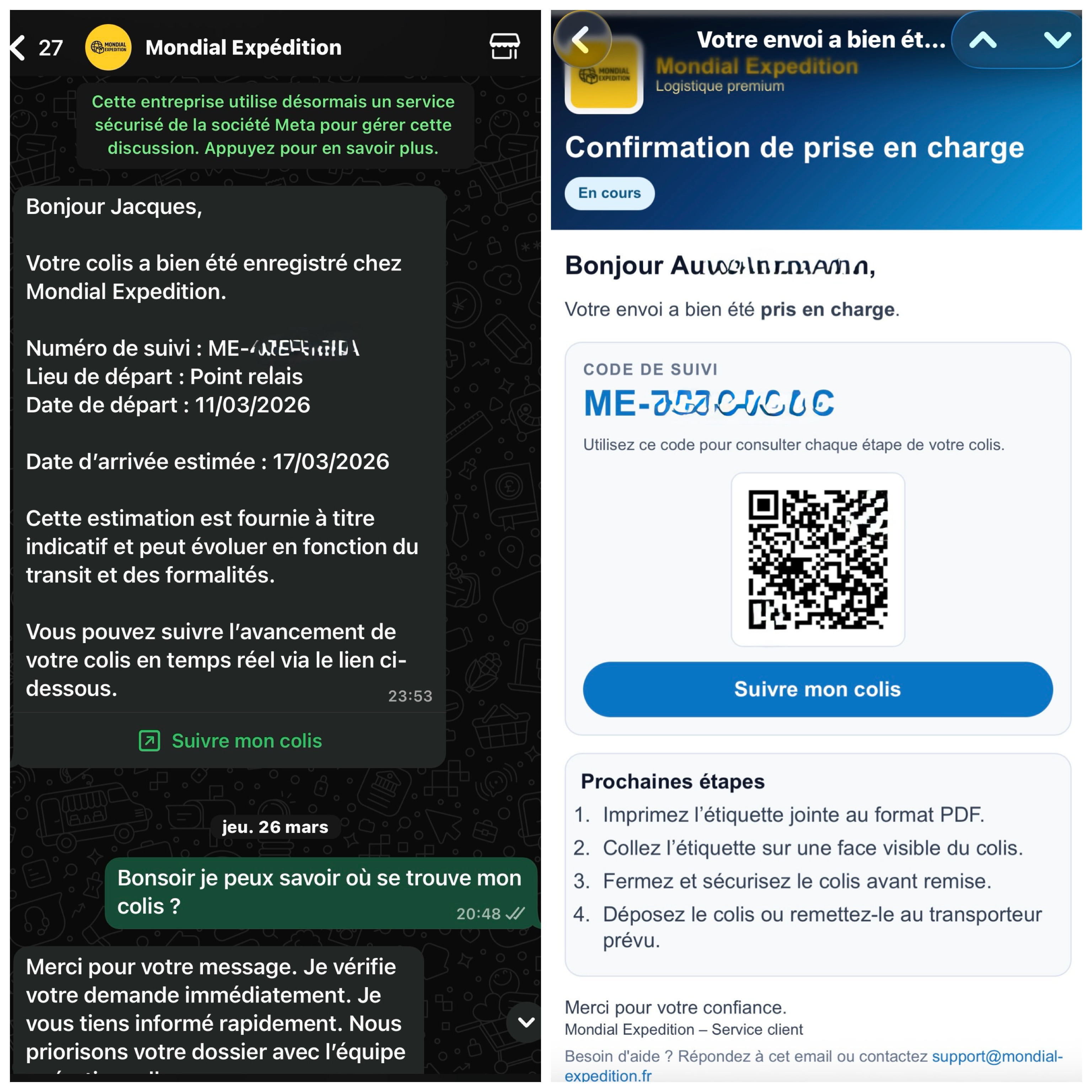 Étape 3 - suivi et notifications